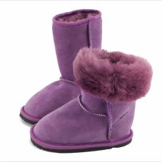 Lasten paljasjalka talvisaappaat - purple - DINGO Zeazoo 