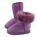 Lasten paljasjalka talvisaappaat - purple - DINGO Zeazoo 