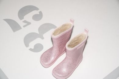 Lasten lämminvuori kumisaappaat -rose sparkle -Charly high Warm Bundgaard 