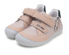 Lasten paljasjalkakengät- cream/ heppa- D.D.Step 