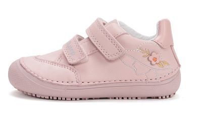 Lasten paljasjalkakengät- Baby Pink/kukka - D.D.Step 
