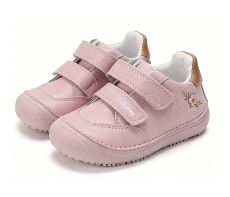Lasten paljasjalkakengät- Baby Pink/kukka - D.D.Step 