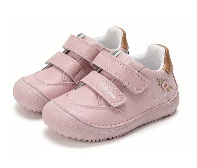 Lasten paljasjalkakengät- Baby Pink/kukka - D.D.Step 