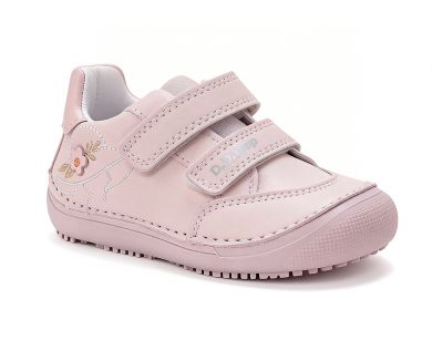 Lasten paljasjalkakengät- Baby Pink/kukka - D.D.Step 