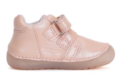 Lasten paljasjalka ensiaskelkengät- baby pink/ kukka- D.D.Step 