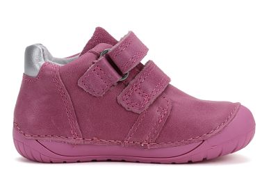 Lasten paljasjalka ensiaskelkengät- dark pink/my garden D.D.Step 