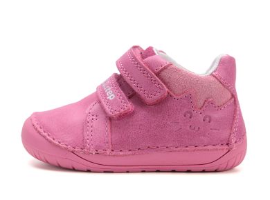Lasten paljasjalka ensiaskelkengät - Daisy Pink/ Kisu - DD Step 