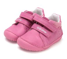 Lasten paljasjalka ensiaskelkengät - Daisy Pink/ Kisu - DD Step 