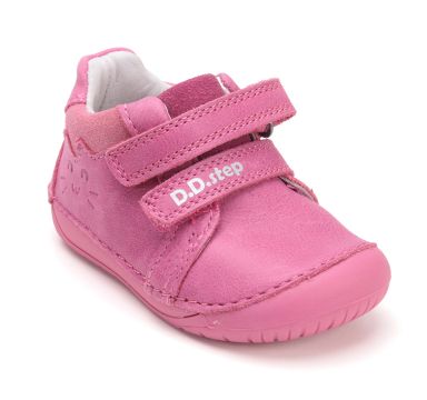 Lasten paljasjalka ensiaskelkengät - Daisy Pink/ Kisu - DD Step 