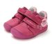 Lasten paljasjalka ensiaskelkengät - Dark Pink/ perhoset  - DD Step 