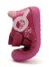 Lasten paljasjalka ensiaskelkengät - Dark Pink/ perhoset  - DD Step 
