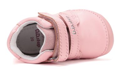 Lasten paljasjalka ensiaskelkengät - Baby  Pink/ Sateenkaari - D.D Step 