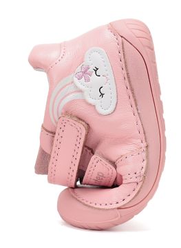 Lasten paljasjalka ensiaskelkengät - Baby  Pink/ Sateenkaari - D.D Step 