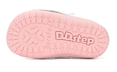 Lasten paljasjalka ensiaskelkengät - Silver/ Sateenkaari - D.D Step 