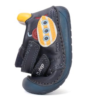 Lasten paljasjalka ensiaskelkengät - Royal Blue / Sukellusvene - DD Step 