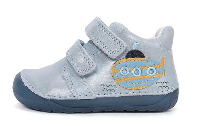 Lasten paljasjalka ensiaskelkengät - Oceanic Blue / Sukellusvene - D.D.Step