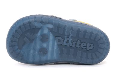 Lasten paljasjalka ensiaskelkengät - Oceanic Blue / Sukellusvene - D.D.Step
