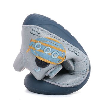 Lasten paljasjalka ensiaskelkengät - Oceanic Blue / Sukellusvene - D.D.Step