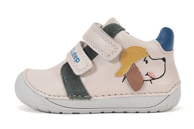 Lasten paljasjalka ensiaskelkengät - Cream/ Hauva - DD Step