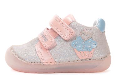 Lasten paljasjalka ensiaskelkengät - Champagne/ Cupcake - D.D.Step