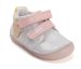Lasten paljasjalka ensiaskelkengät - White/silver/pink/ Cupcake - DD Step 