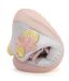Lasten paljasjalka ensiaskelkengät - White/silver/pink/ Cupcake - DD Step 