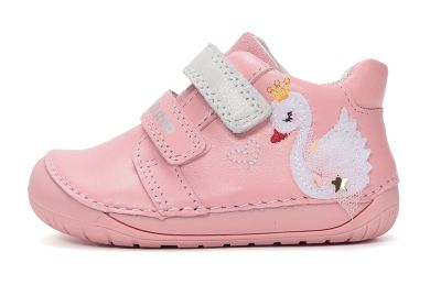 Lasten paljasjalka ensiaskelkengät - Baby  Pink/ Joutsen - DD Step
