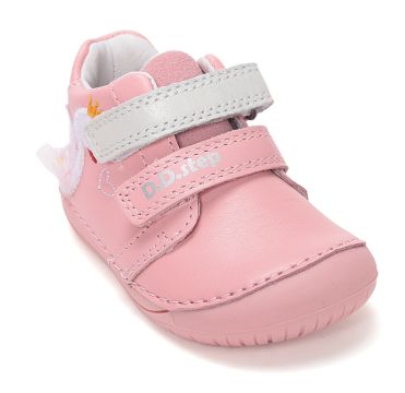 Lasten paljasjalka ensiaskelkengät - Baby  Pink/ Joutsen - DD Step
