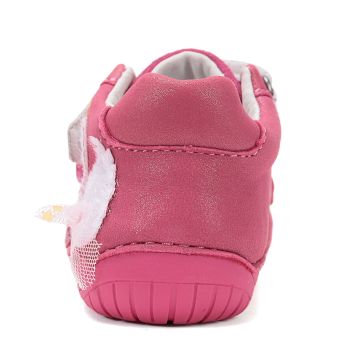 Lasten paljasjalka ensiaskelkengät - Hot Pink/ Joutsen - DD Step