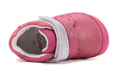 Lasten paljasjalka ensiaskelkengät - Hot Pink/ Joutsen - DD Step