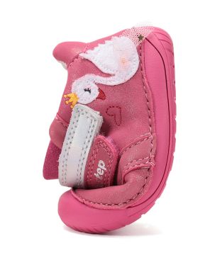 Lasten paljasjalka ensiaskelkengät - Hot Pink/ Joutsen - DD Step