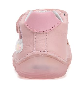 Lasten paljasjalkakengät- baby pink/sateenkaari- D.D.Step