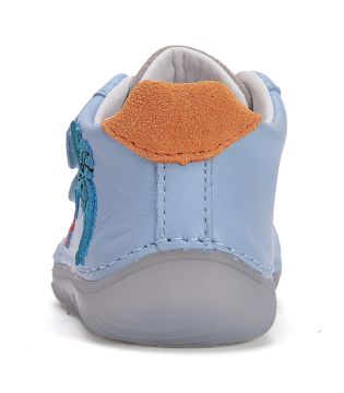 Lasten paljasjalkakengät- sky blue/lohikäärme- D.D.Step 