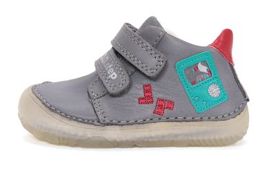 Lasten paljasjalkakengät- Dove grey/Tetris - D.D.Step 