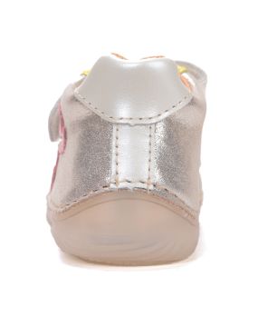 Lasten paljasjalkakengät- kulta/ kukkaset  - D.D.Step