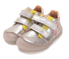 Lasten paljasjalkakengät- kulta/ kukkaset  - D.D.Step