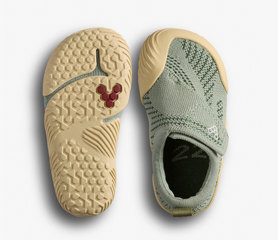 Lasten paljasjalka kangaskengät - Glacial green - Motus Knit Toddlers- Vivobarefoot 