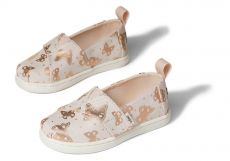Lasten kangaskengät-peach shimmer butterflies- TOMS