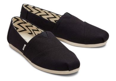 Naisten kangaskengät -musta recycled- TOMS 