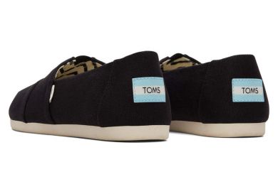 Naisten kangaskengät -musta recycled- TOMS 