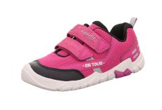 Lasten paljasjalkalenkkarit - pinkki/musta - Trace Superfit 