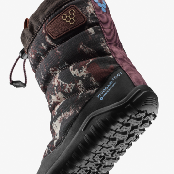 Lasten paljasjalka talvisaappaat Tracker Boot  -Mole Print- Kids and Juniors  Vivobarefoot