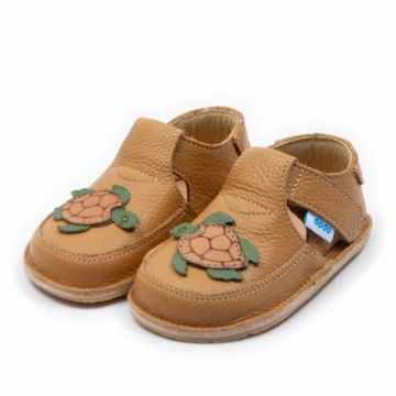 Lasten paljasjalkakengät- kilpikonna/ Caramel - Dodo Shoes