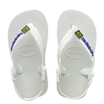 Pienten flip flopit Baby Brasil logo -white-Havaianas