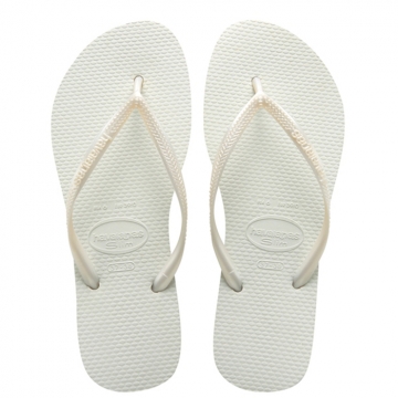 Valkoiset flip flopit Slim -Havaianas