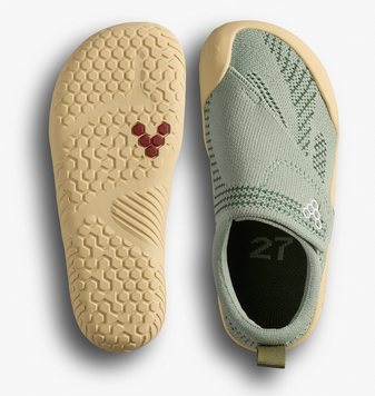 Lasten paljasjalka kangaskengät - Glacial green - Motus Knit Pre-School - Vivobarefoot