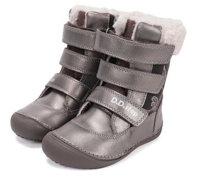 Lasten paljasjalka talvikengät-bronze/merenneito - D.D.Step