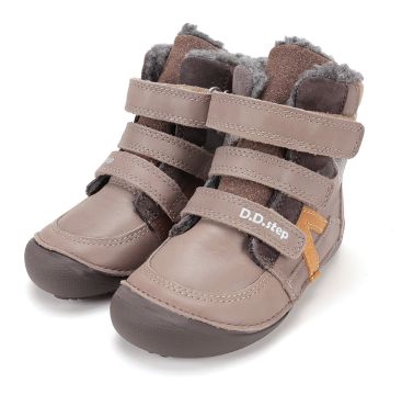 Lasten paljasjalka talvikengät- Chocolate- D.D.Step