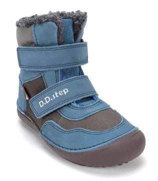 Lasten paljasjalka talvikengät- Royal Blue- D.D.Step 