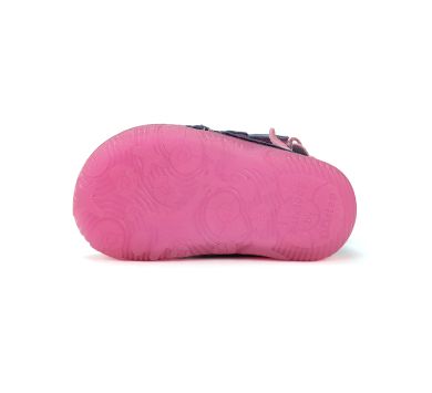 Lasten paljasjalka talvikengät- Royal blue/pink/ merenneito - D.D.Step